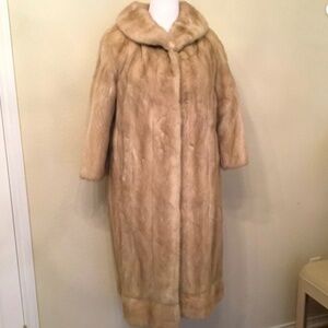Real Natural Mink Fur Coat